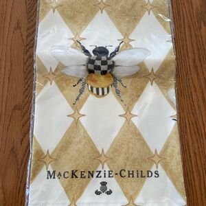 Brand New Mackenzie Childs Combo Dish Towel & Tote  Bag